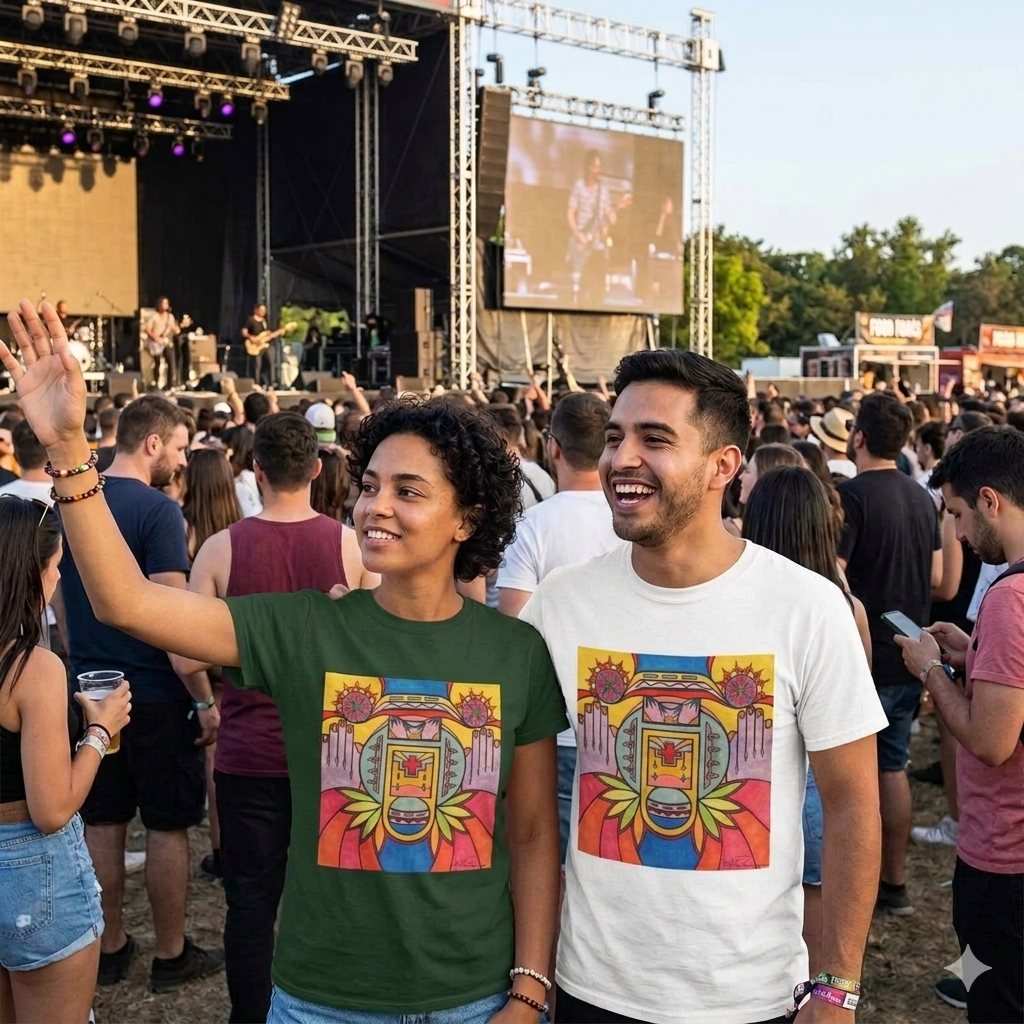 Premium  Short Sleeve T-Shirt Wearable Art | Hands