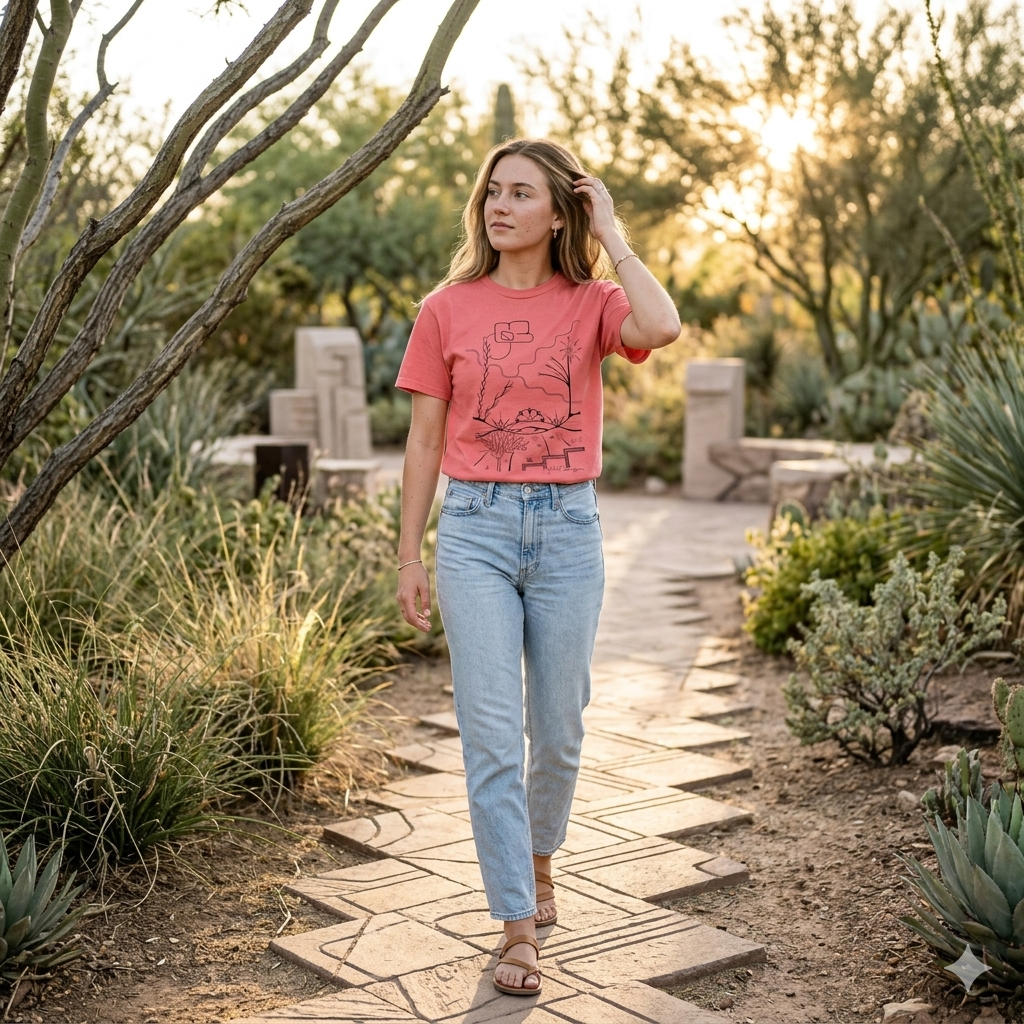 Premium Short Sleeve T-Shirt Wearable Art | The World is Round