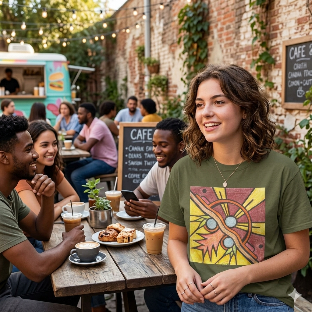 Premium Short Sleeve T-Shirt Wearable Art | Gallery Day